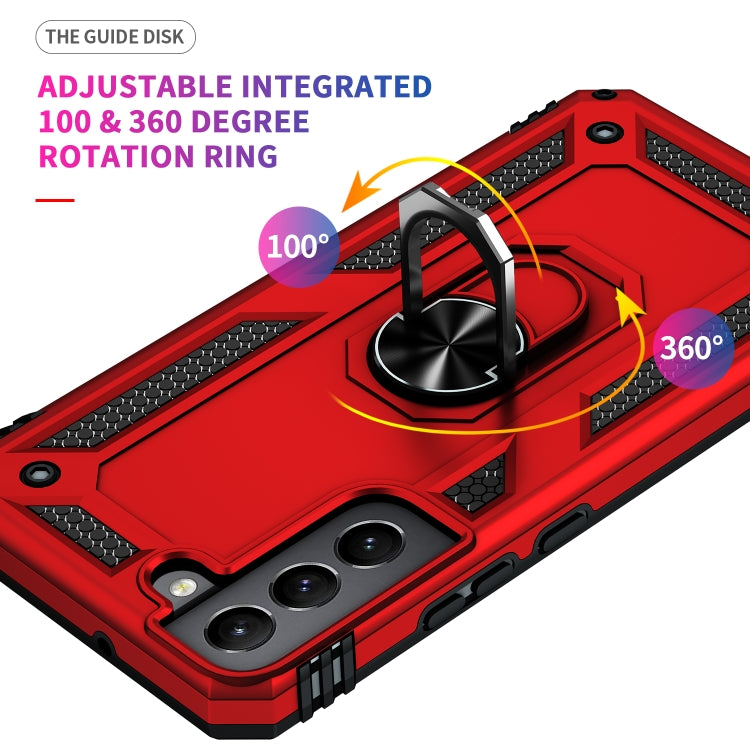 For Samaung Galaxy S22 5G Shockproof TPU + PC Protective Case with 360 Degree Rotating Holder