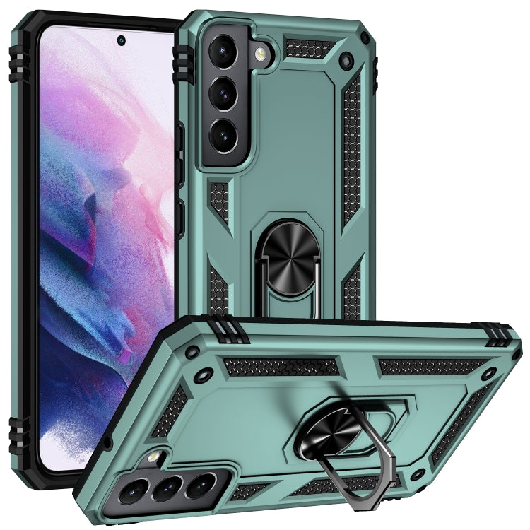 For Samaung Galaxy S22 5G Shockproof TPU + PC Protective Case with 360 Degree Rotating Holder