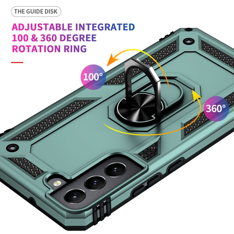 For Samaung Galaxy S22 5G Shockproof TPU + PC Protective Case with 360 Degree Rotating Holder