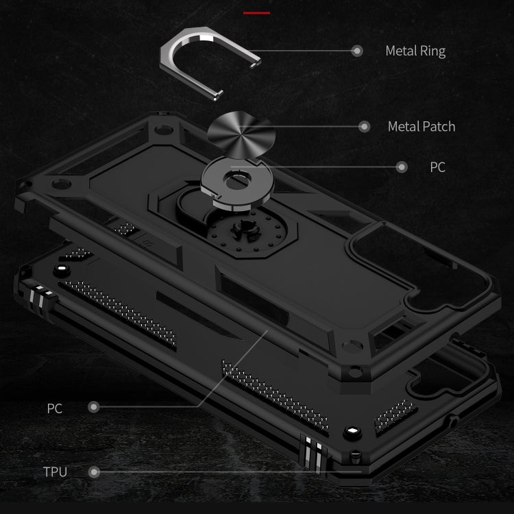 For Samaung Galaxy S22+ 5G Shockproof TPU + PC Protective Case with 360 Degree Rotating Holder
