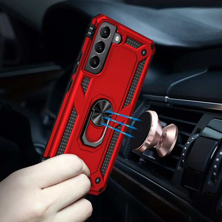 For Samaung Galaxy S22+ 5G Shockproof TPU + PC Protective Case with 360 Degree Rotating Holder
