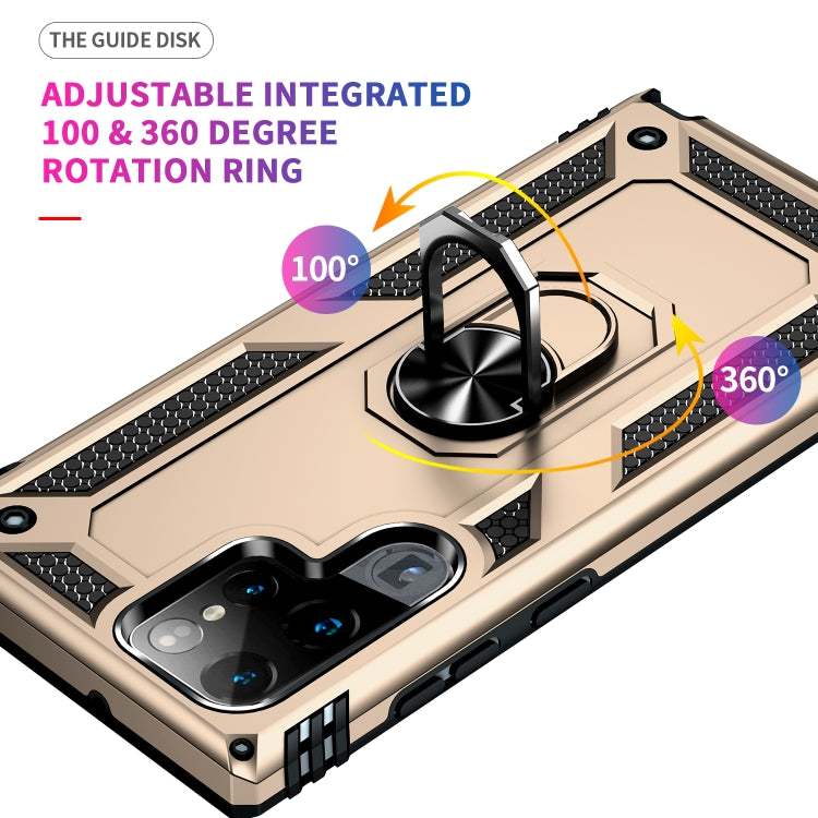 For Samaung Galaxy S22 Ultra 5G Shockproof TPU + PC Protective Case with 360 Degree Rotating Holder