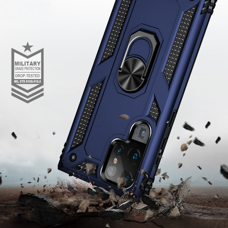 For Samaung Galaxy S22 Ultra 5G Shockproof TPU + PC Protective Case with 360 Degree Rotating Holder