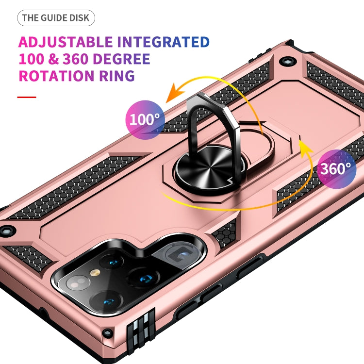 For Samaung Galaxy S22 Ultra 5G Shockproof TPU + PC Protective Case with 360 Degree Rotating Holder