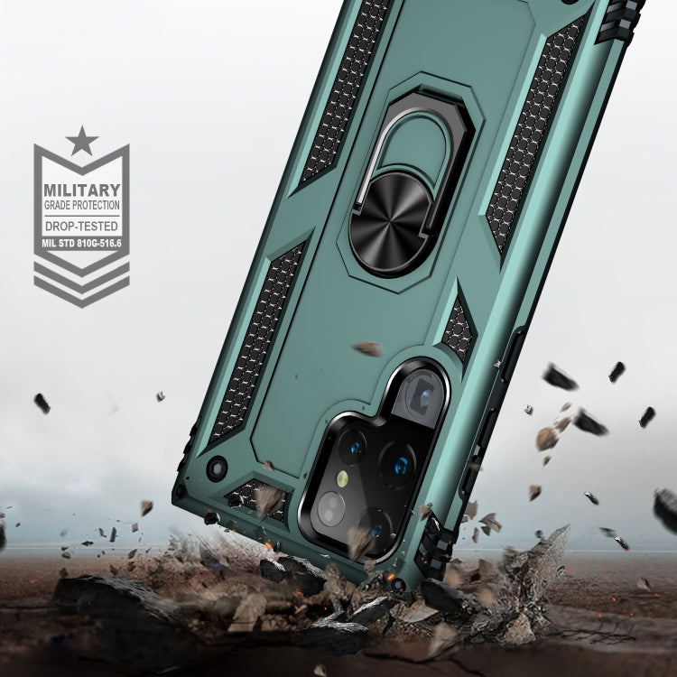 For Samaung Galaxy S22 Ultra 5G Shockproof TPU + PC Protective Case with 360 Degree Rotating Holder