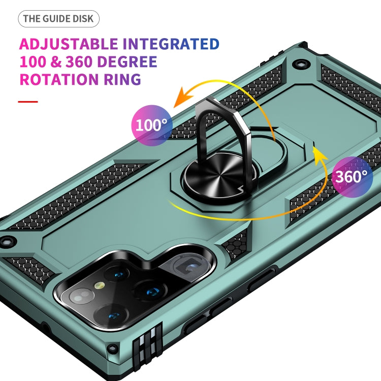 For Samaung Galaxy S22 Ultra 5G Shockproof TPU + PC Protective Case with 360 Degree Rotating Holder