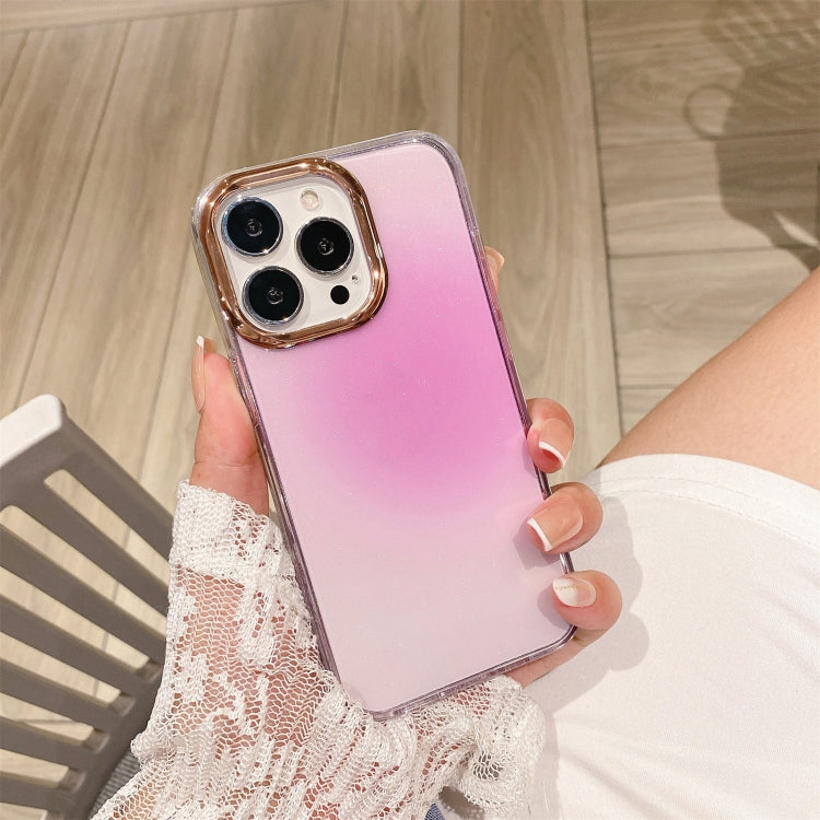For iPhone 13 Pro Glitter Powder Electroplating Smudge Gradient Shockproof Phone Case