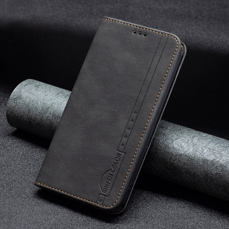 For Samsung Galaxy A11 / M11 Magnetic RFID Blocking Anti-Theft Leather Case with Holder & Card Slots & Wallet