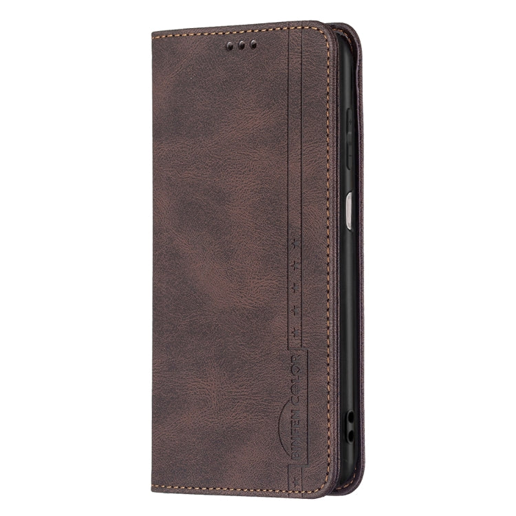 For Samsung Galaxy A22 4G Magnetic RFID Blocking Anti-Theft Leather Case with Holder & Card Slots & Wallet