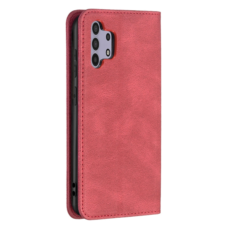 For Samsung Galaxy A32 4G Magnetic RFID Blocking Anti-Theft Leather Case with Holder & Card Slots & Wallet