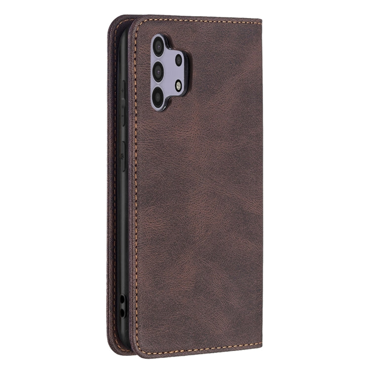 For Samsung Galaxy A32 4G Magnetic RFID Blocking Anti-Theft Leather Case with Holder & Card Slots & Wallet
