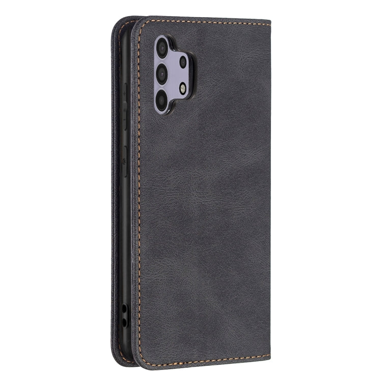 For Samsung Galaxy A32 4G Magnetic RFID Blocking Anti-Theft Leather Case with Holder & Card Slots & Wallet