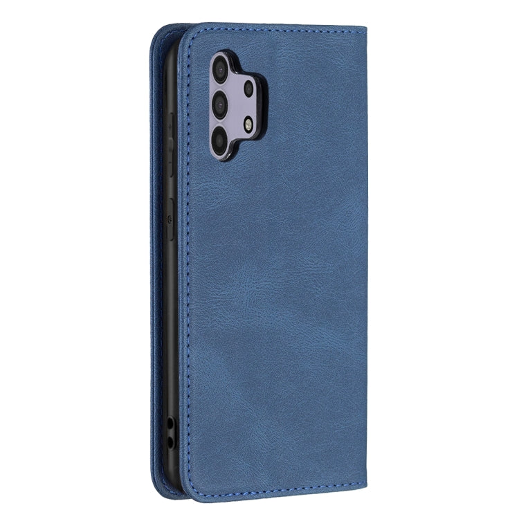 For Samsung Galaxy A32 4G Magnetic RFID Blocking Anti-Theft Leather Case with Holder & Card Slots & Wallet