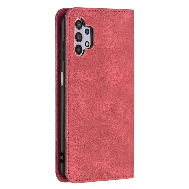 For Samsung Galaxy A32 5G Magnetic RFID Blocking Anti-Theft Leather Case with Holder & Card Slots & Wallet