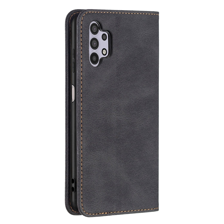 For Samsung Galaxy A32 5G Magnetic RFID Blocking Anti-Theft Leather Case with Holder & Card Slots & Wallet