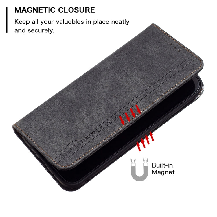For Samsung Galaxy A32 5G Magnetic RFID Blocking Anti-Theft Leather Case with Holder & Card Slots & Wallet