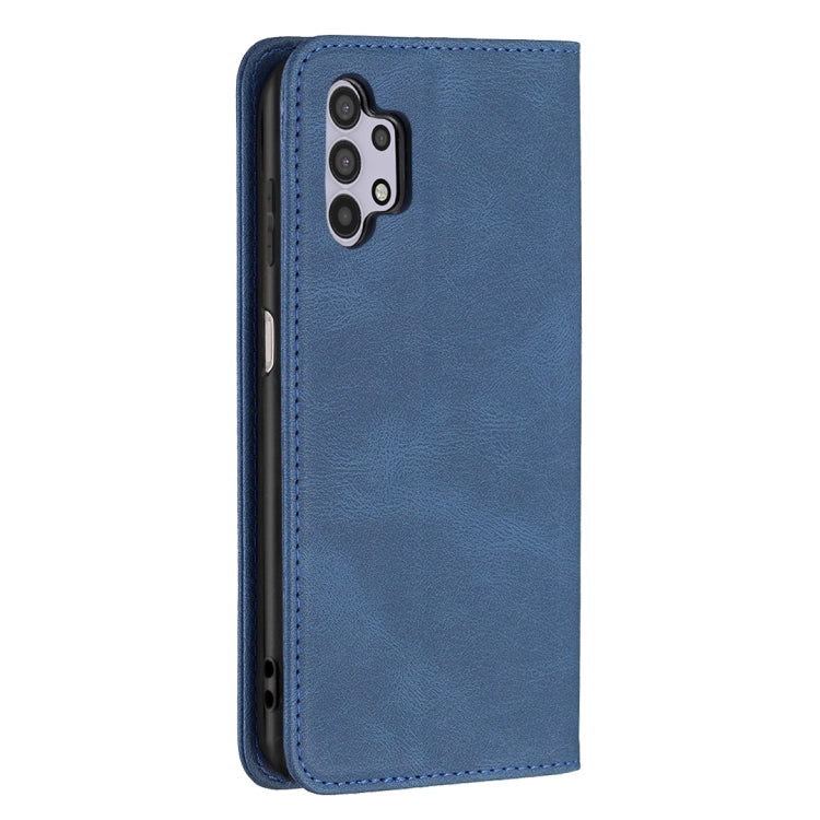 For Samsung Galaxy A32 5G Magnetic RFID Blocking Anti-Theft Leather Case with Holder & Card Slots & Wallet