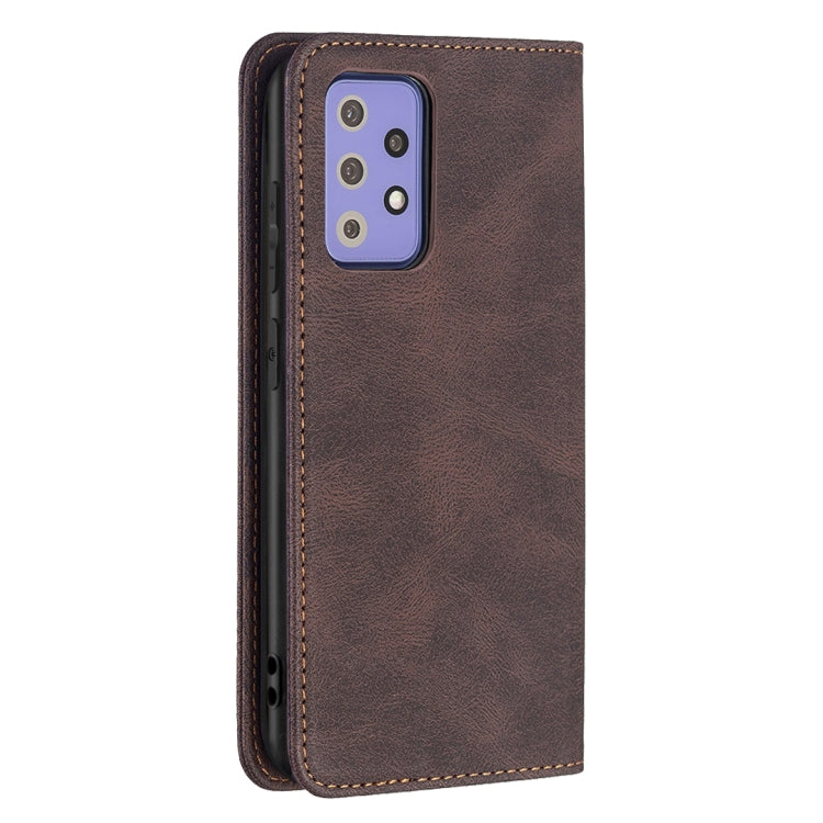 For Samsung Galaxy A72 5G / 4G Magnetic RFID Blocking Anti-Theft Leather Case with Holder & Card Slots & Wallet
