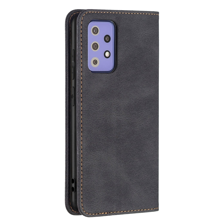 For Samsung Galaxy A72 5G / 4G Magnetic RFID Blocking Anti-Theft Leather Case with Holder & Card Slots & Wallet