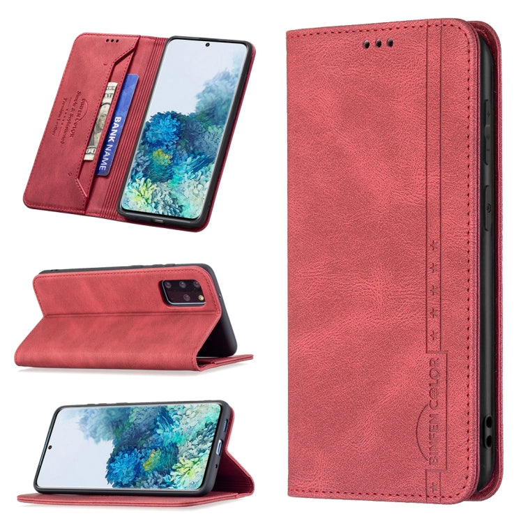 For Samsung Galaxy S20+ Magnetic RFID Blocking Anti-Theft Leather Case with Holder & Card Slots & Wallet
