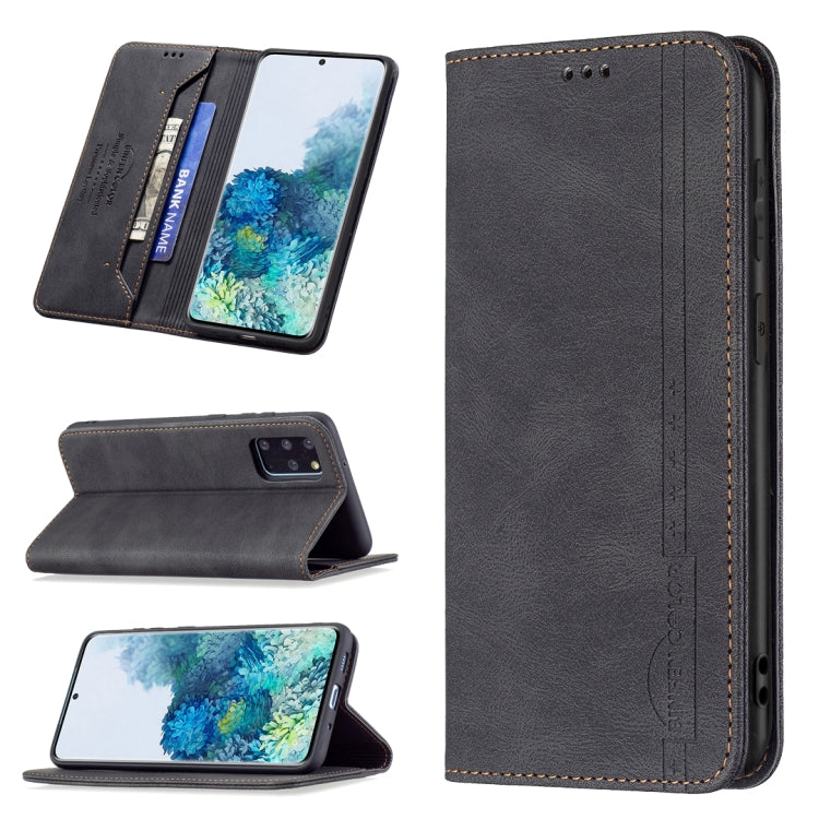 For Samsung Galaxy S20+ Magnetic RFID Blocking Anti-Theft Leather Case with Holder & Card Slots & Wallet