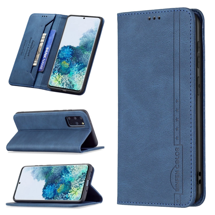 For Samsung Galaxy S20+ Magnetic RFID Blocking Anti-Theft Leather Case with Holder & Card Slots & Wallet
