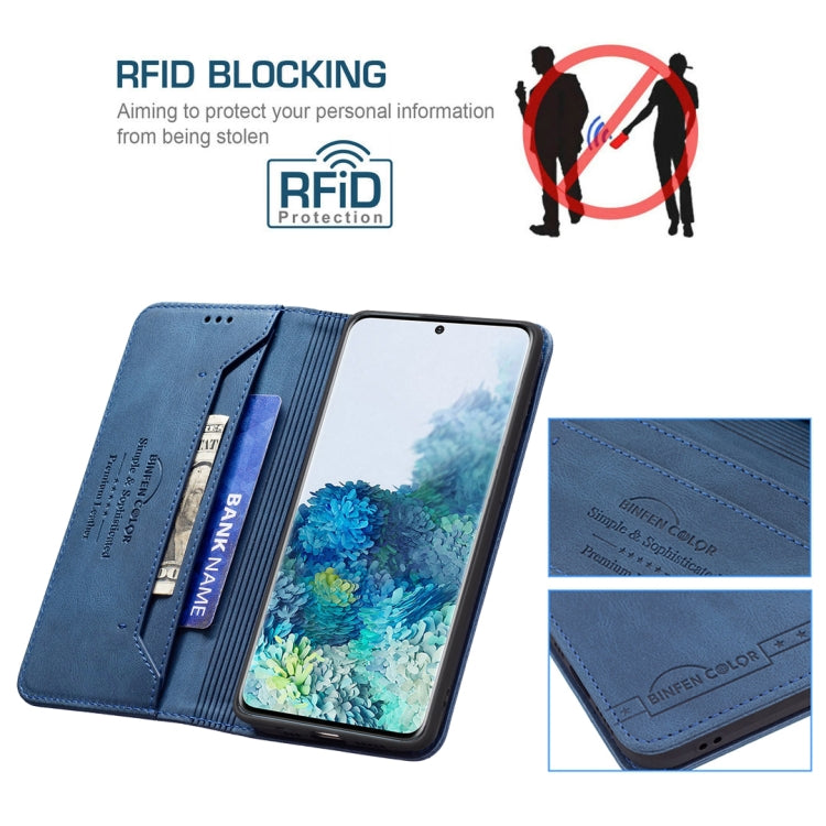 For Samsung Galaxy S20+ Magnetic RFID Blocking Anti-Theft Leather Case with Holder & Card Slots & Wallet