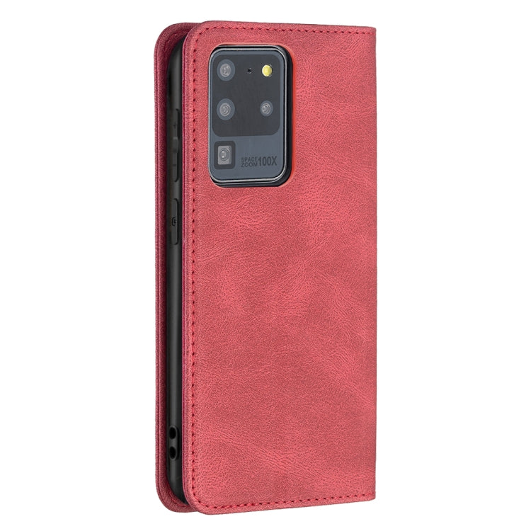 For Samsung Galaxy S20 Ultra Magnetic RFID Blocking Anti-Theft Leather Case with Holder & Card Slots & Wallet