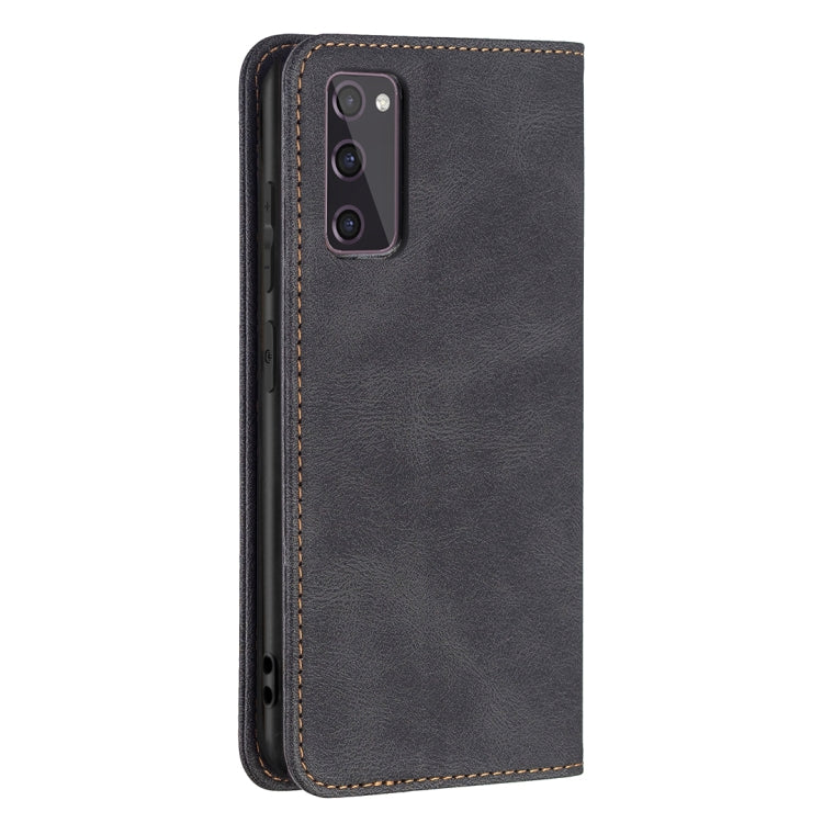 For Samsung Galaxy S20 FE Magnetic RFID Blocking Anti-Theft Leather Case with Holder & Card Slots & Wallet