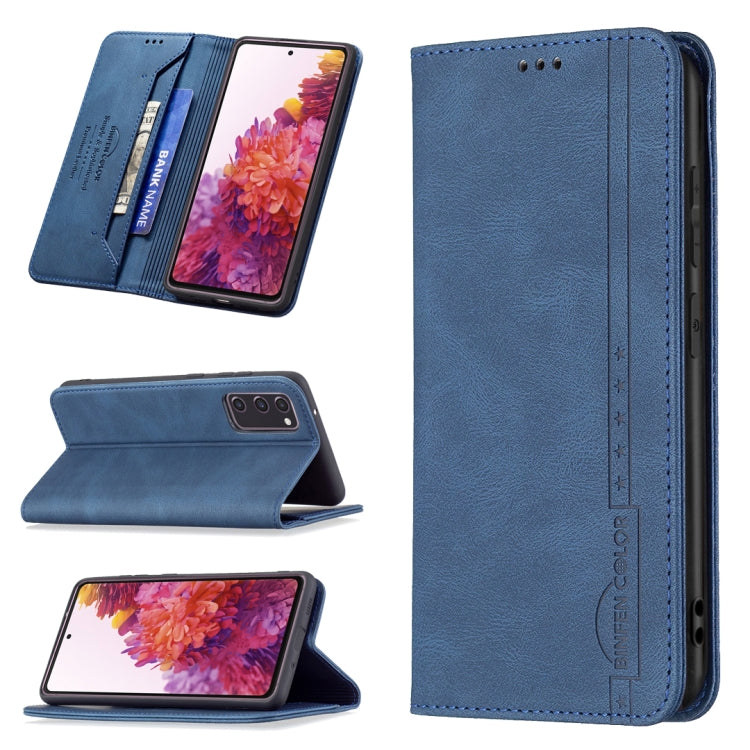 For Samsung Galaxy S20 FE Magnetic RFID Blocking Anti-Theft Leather Case with Holder & Card Slots & Wallet