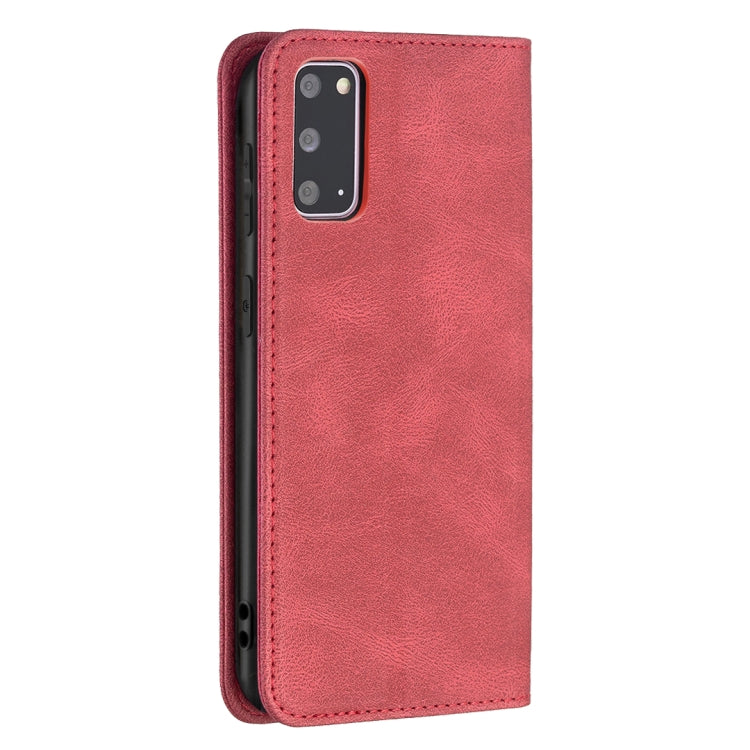 For Samsung Galaxy S20 Magnetic RFID Blocking Anti-Theft Leather Case with Holder & Card Slots & Wallet