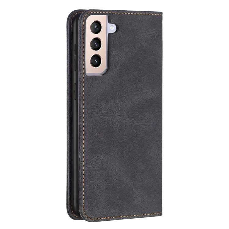 For Samsung Galaxy S21+ 5G Magnetic RFID Blocking Anti-Theft Leather Case with Holder & Card Slots & Wallet