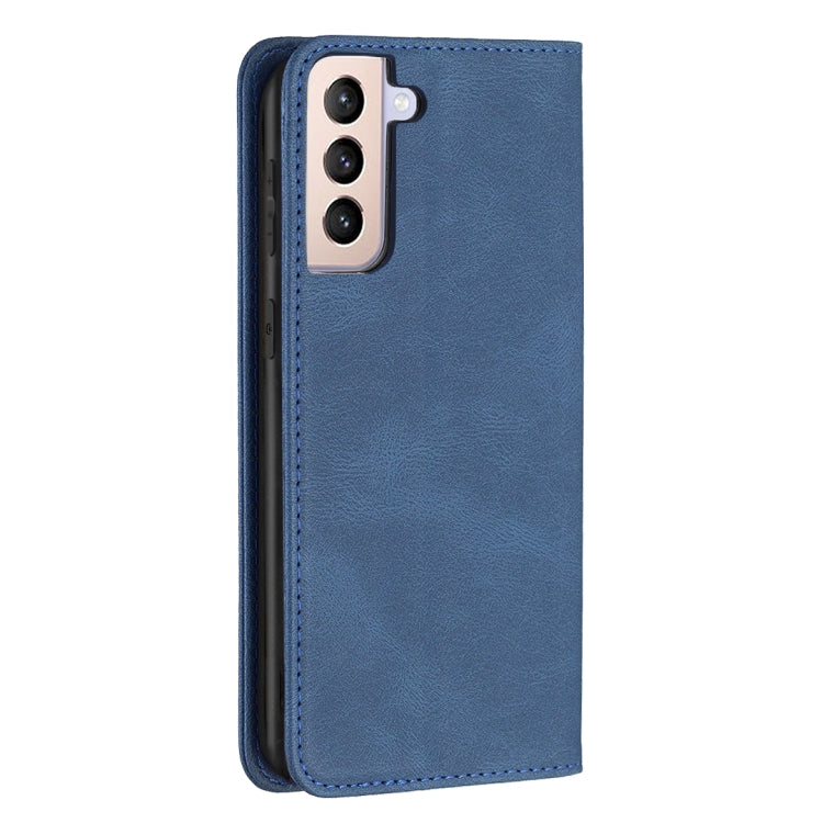 For Samsung Galaxy S21+ 5G Magnetic RFID Blocking Anti-Theft Leather Case with Holder & Card Slots & Wallet