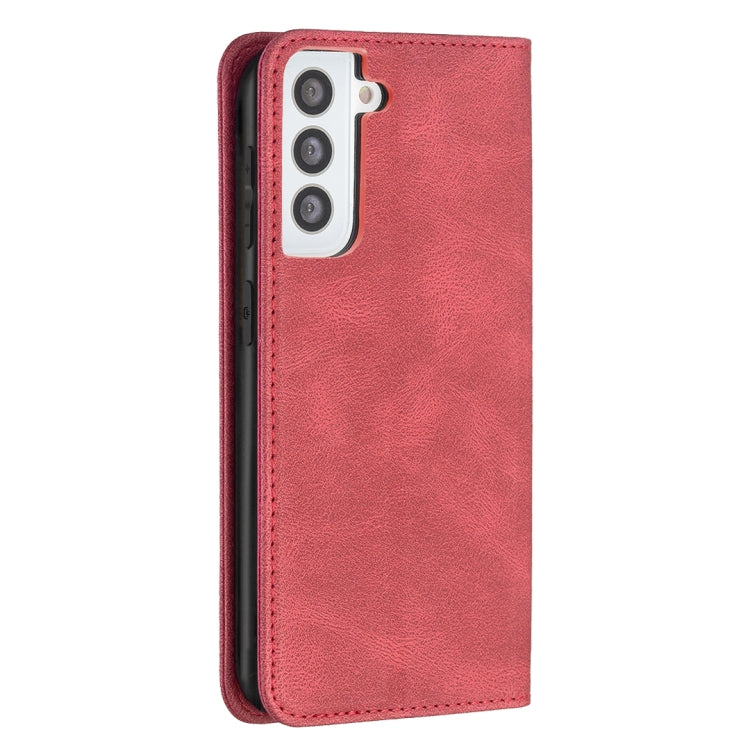 For Samsung Galaxy S21 5G Magnetic RFID Blocking Anti-Theft Leather Case with Holder & Card Slots & Wallet