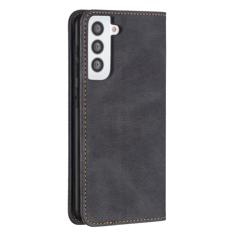 For Samsung Galaxy S21 5G Magnetic RFID Blocking Anti-Theft Leather Case with Holder & Card Slots & Wallet