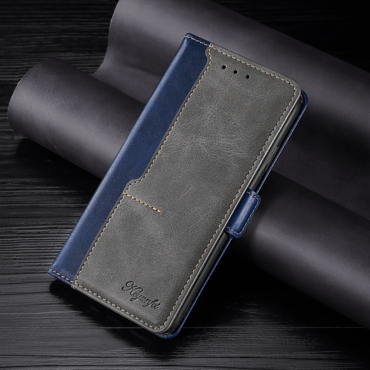 For Samsung Galaxy A13 5G Retro Texture Contrast Color Side Buckle Horizontal Flip Leather Case with Holder & Card Slots & Wallet