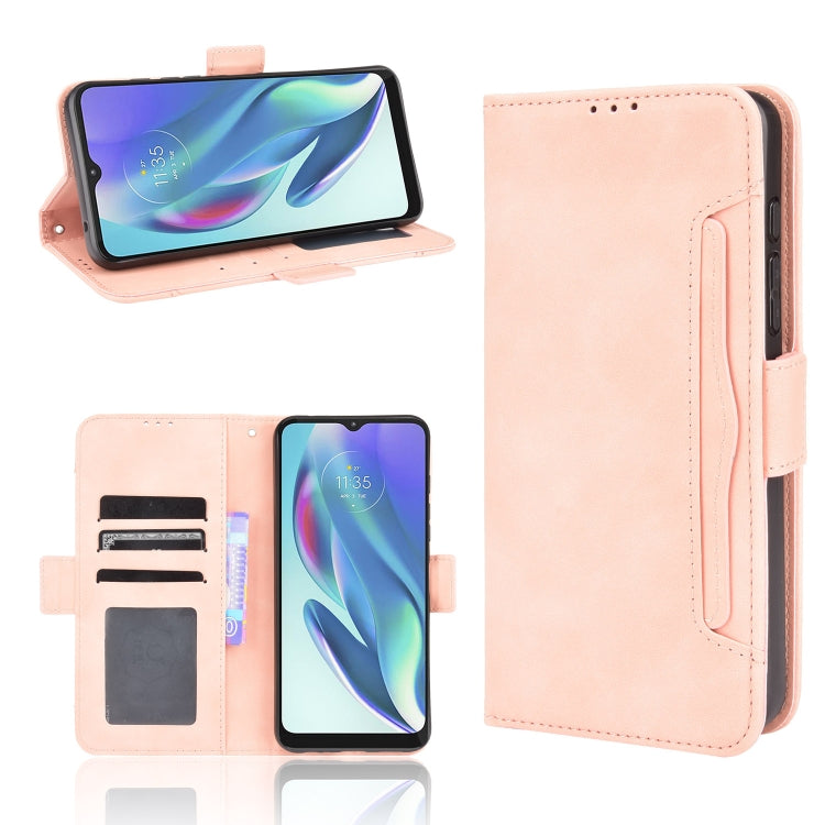 For Motorola Moto G50 5G Oversea Version Skin Feel Calf Pattern Horizontal Flip Leather Case with Holder & Card Slots & Photo Frame