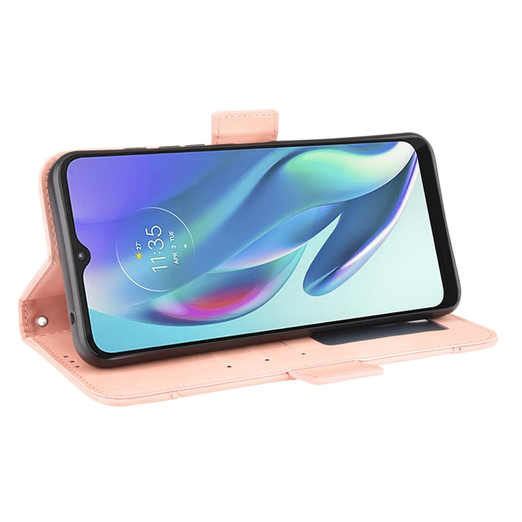For Motorola Moto G50 5G Oversea Version Skin Feel Calf Pattern Horizontal Flip Leather Case with Holder & Card Slots & Photo Frame