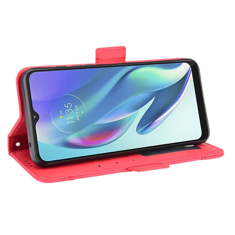 For Motorola Moto G50 5G Oversea Version Skin Feel Calf Pattern Horizontal Flip Leather Case with Holder & Card Slots & Photo Frame