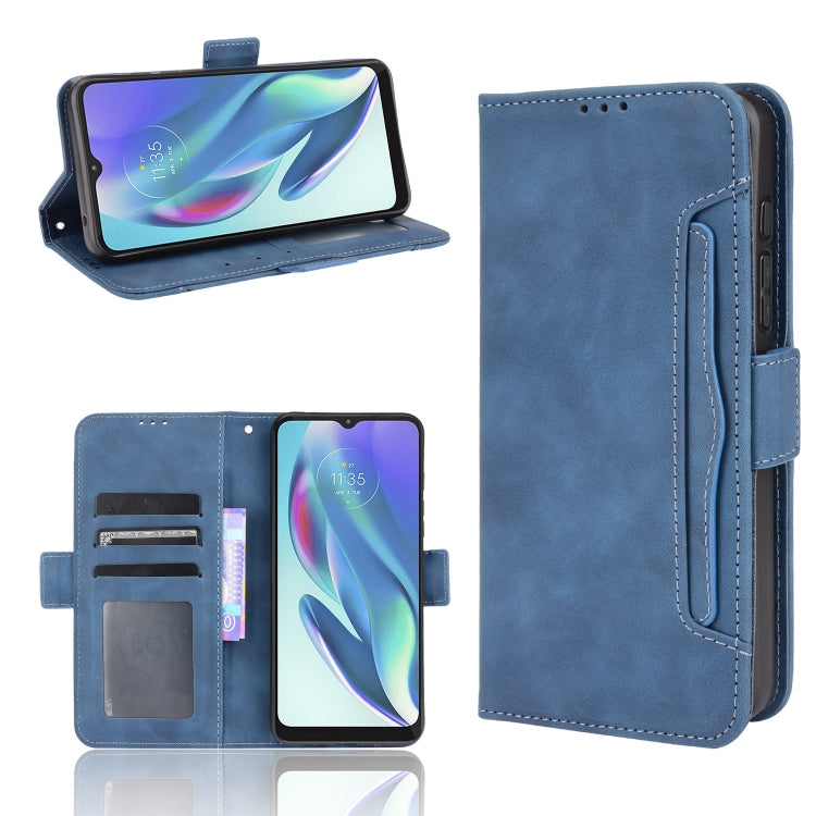For Motorola Moto G50 5G Oversea Version Skin Feel Calf Pattern Horizontal Flip Leather Case with Holder & Card Slots & Photo Frame