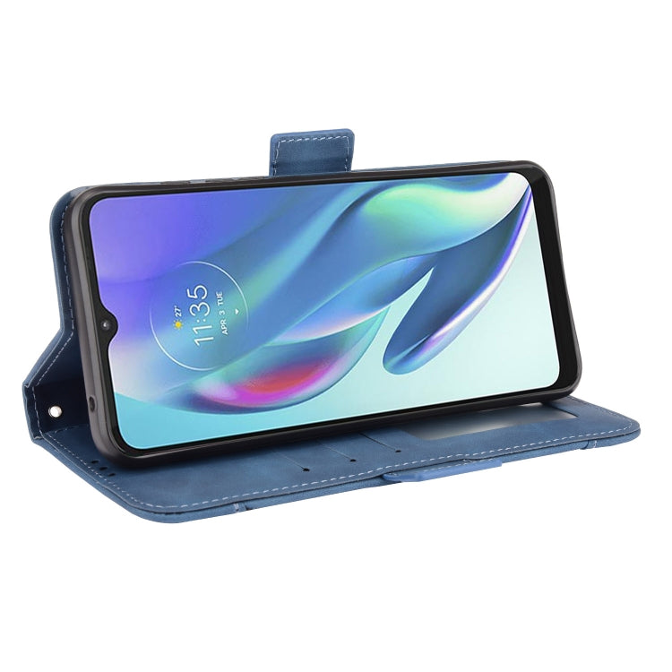 For Motorola Moto G50 5G Oversea Version Skin Feel Calf Pattern Horizontal Flip Leather Case with Holder & Card Slots & Photo Frame