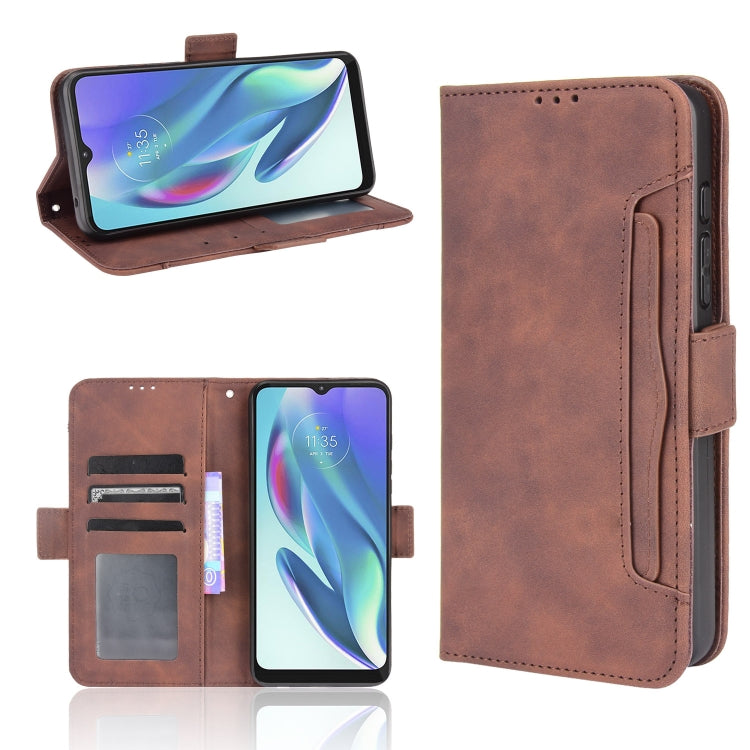 For Motorola Moto G50 5G Oversea Version Skin Feel Calf Pattern Horizontal Flip Leather Case with Holder & Card Slots & Photo Frame