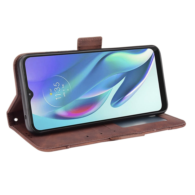 For Motorola Moto G50 5G Oversea Version Skin Feel Calf Pattern Horizontal Flip Leather Case with Holder & Card Slots & Photo Frame
