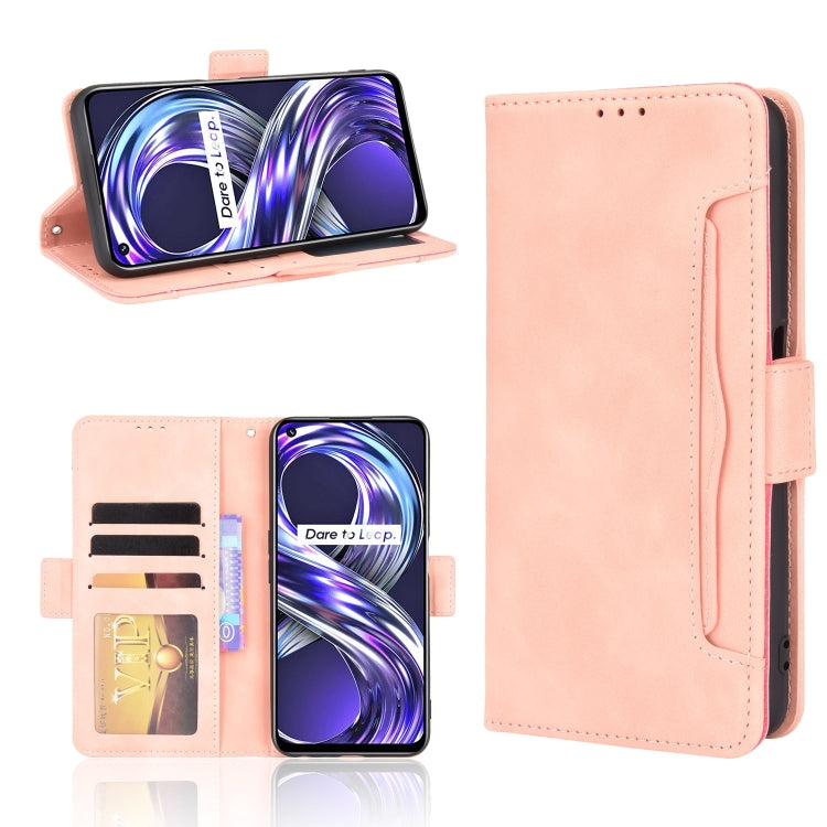 For OPPO Realme 8i Skin Feel Calf Pattern Horizontal Flip Leather Case with Holder & Card Slots & Photo Frame