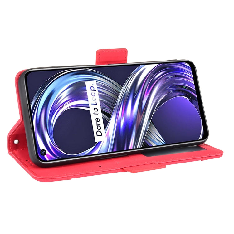 For OPPO Realme 8i Skin Feel Calf Pattern Horizontal Flip Leather Case with Holder & Card Slots & Photo Frame