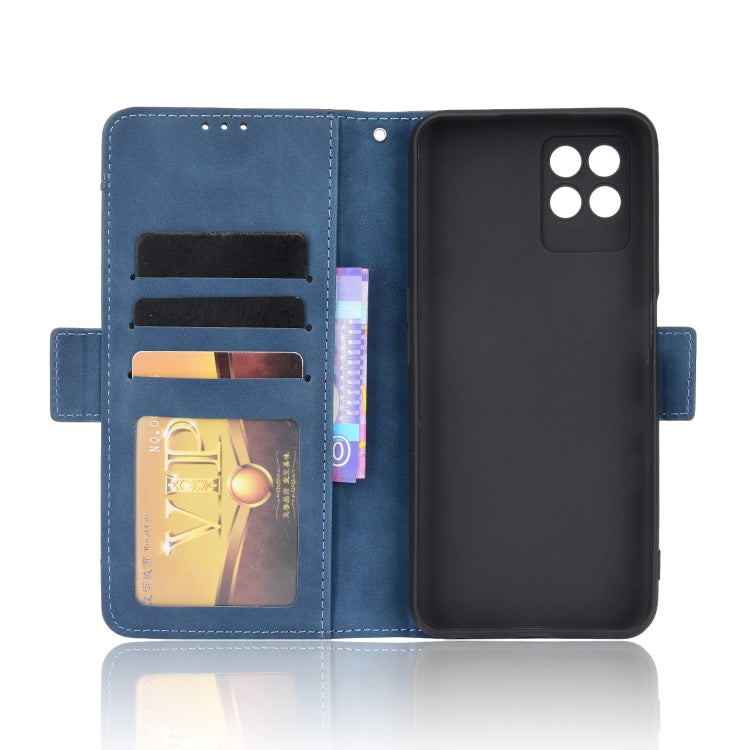 For OPPO Realme 8i Skin Feel Calf Pattern Horizontal Flip Leather Case with Holder & Card Slots & Photo Frame