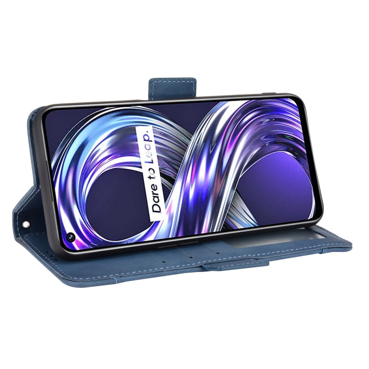 For OPPO Realme 8i Skin Feel Calf Pattern Horizontal Flip Leather Case with Holder & Card Slots & Photo Frame