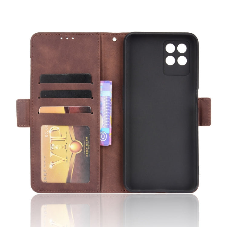 For OPPO Realme 8i Skin Feel Calf Pattern Horizontal Flip Leather Case with Holder & Card Slots & Photo Frame