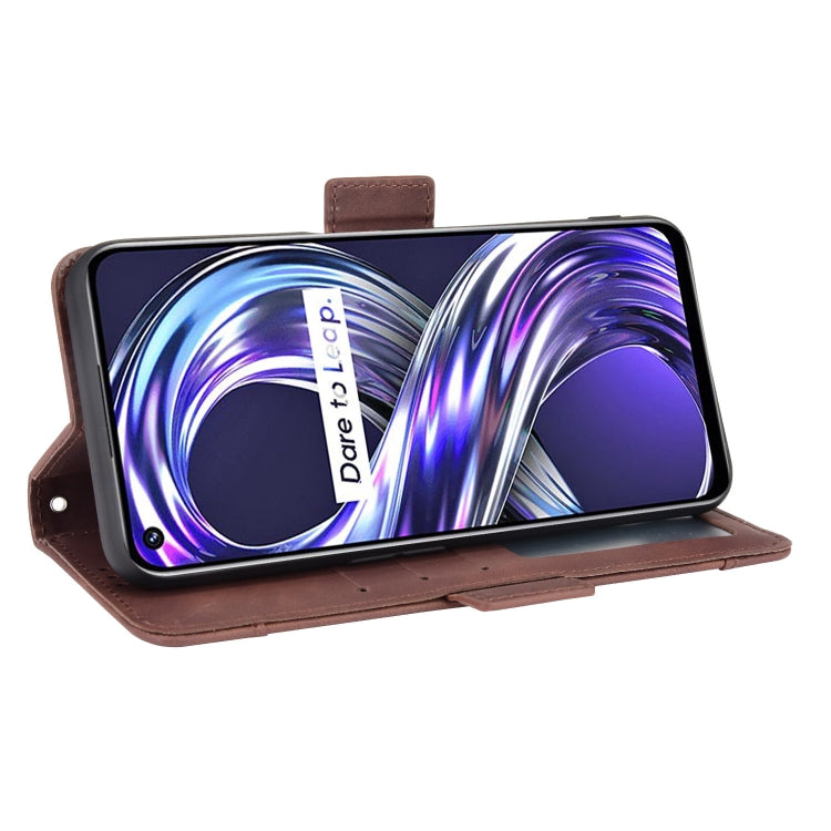 For OPPO Realme 8i Skin Feel Calf Pattern Horizontal Flip Leather Case with Holder & Card Slots & Photo Frame