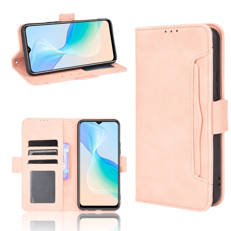 For vivo Y33S / Y21 / Y21S Skin Feel Calf Pattern Horizontal Flip Leather Case with Holder & Card Slots & Photo Frame